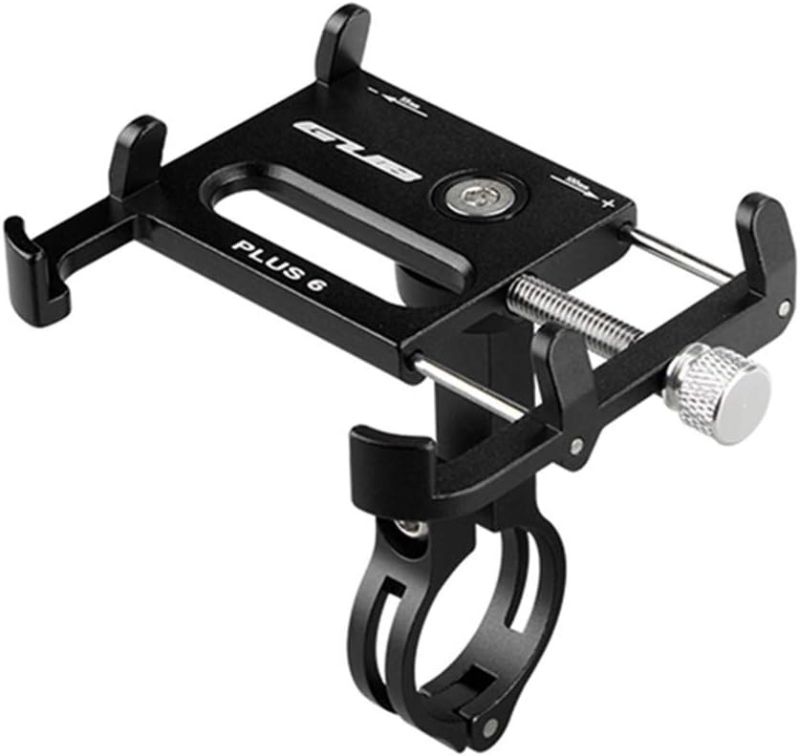 Photo 1 of GUB Bicycle & Motorcycle Phone Mount - Aluminum Bike Phone Holder with 360°Rotation Adjustable Handlebar Phone Holder Compatible with iPhone Xs XR 8 Plus,Compatible with Samsung S9/S8 (PLUS6 Black)
