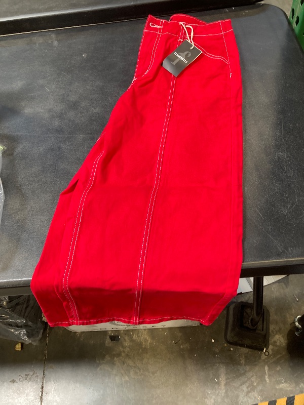 Photo 1 of Flamingals Mid Waisted Straight Wide Leg Pants for Women Cropped Business Casual Pants
mediuym