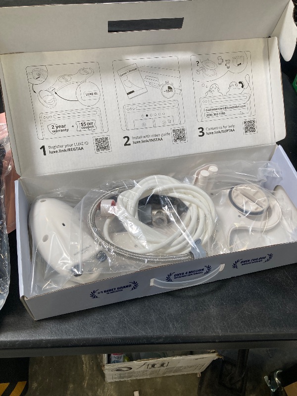 View 2 of LUXE Bidet NEO 320 - Warm Water, Dual Nozzle, Self-Cleaning, Non-Electric Bidet Attachment for Toilet Seat, Adjustable Water Pressure, Rear & Feminine Wash (White)