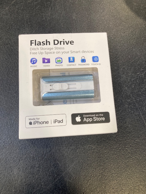 Photo 1 of MFI Certified 512GB Flash Drive for iPhone&iPad&Android&Pc, Photo Stick USB Stick Memory Stick Photo/Video Storage Jump Drive Photo Saver External Flash Drive (Available Space: ~484gb),1 Pack,Blue