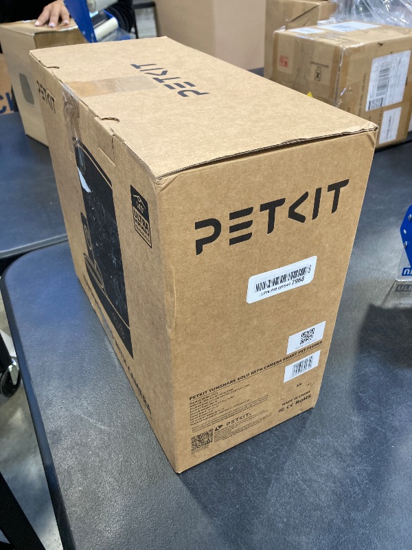 Photo 1 of PETKIT Automatic Cat Feeder with Camera, 1080P HD Video with Night Vision, 2.4G WiFi Pet Feeder for Cat & Small Dog, 2-Way Audio & Meal Call Pet Food Dispenser with Desiccant Bag, Motion Capturing