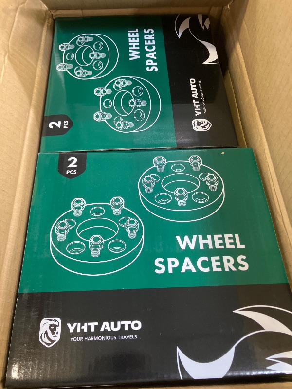 Photo 1 of YHTAUTO 5x4.5 Hub Centric Wheel Spacers 1 Inch Compatible with Jeep Models, Liberty, Comanche, Wrangler, Grand Cherokee, 5x114.3mm Tire Spacers 1/2" x20 Studs, 71.5mm Hub Bore 5 Lug 4PCS