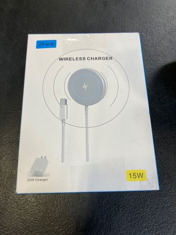 Photo 1 of Magnetic Wireless Charger Fast Apple Mag-Safe Charger for iPhone 16 Pro Max/16 Pro/iPhone 15Pro Max/15 Plus/14/13/12/AirPods 3/2/Pro/Pro 2 Magnet Charging Pad Mag Safe Chargerwith Dual Charging Ports