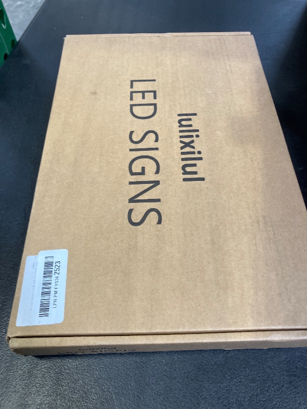 Photo 1 of lulixilul LED Open Sign for Business, 30"x10" Dimmable Brightness Large Electric Light Up Sign, Hanging Installation for Store Restaurant Office Bar Hotel Salon (white)