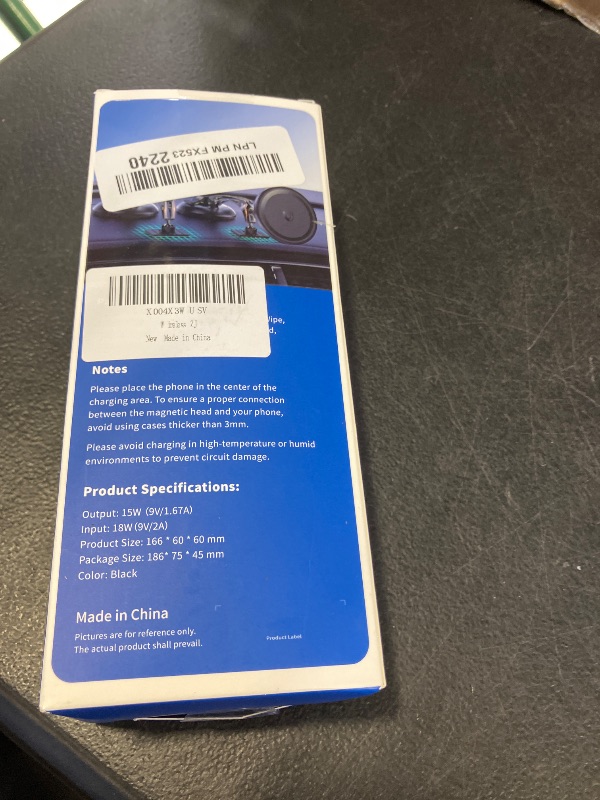 Photo 1 of Magnetic for MagSafe Car Mount 15W Wireless Charging, Magnetic Phone Holder for Car with Vacuum, 360°Adjustable Metal Head &Extension Rod, Cell Phone Holders for Your Car for iPhone17/16/15/14/13/12