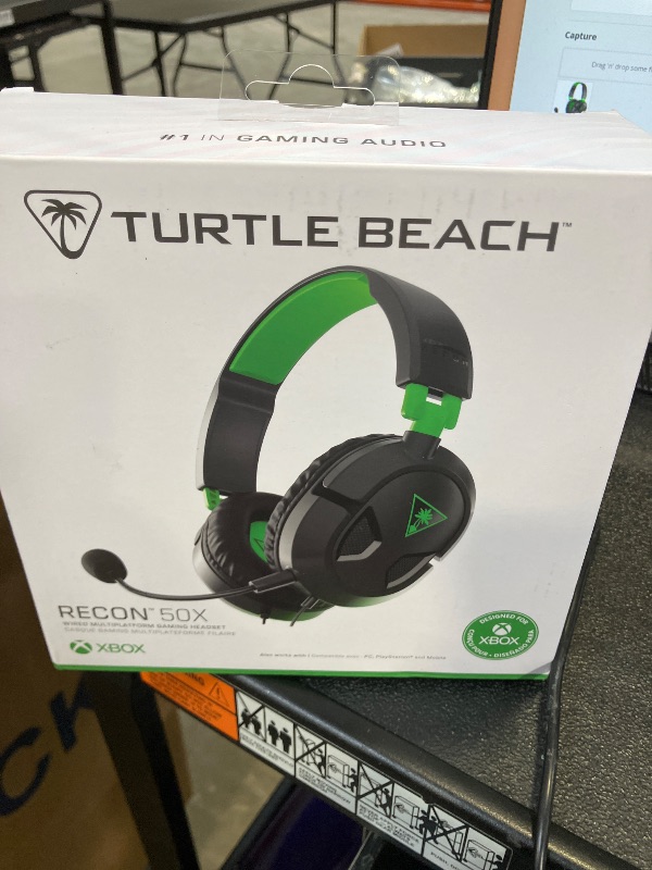 Photo 1 of Turtle Beach Recon 50 Xbox Gaming Headset – Officially Licensed for Xbox Series X|S, Xbox One, and Windows PCs with 3.5mm – Also works with PS5, PS4, and Mobile Devices, Removable Mic, 40mm Speakers