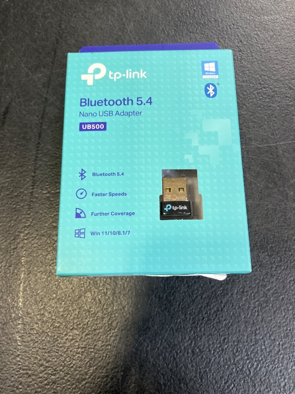 Photo 1 of TP-Link USB Bluetooth Adapter for PC - Bluetooth 5.4 Dongle Receiver, Plug and Play, Nano Design, EDR & BLE, Supports Windows 11/10/8.1/7 for Desktop, Laptop, Keyboard, Mouse, etc (UB500)