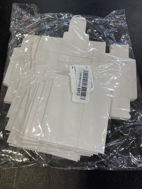 Photo 1 of BENECREAT 16PCS White Kraft Packaging Drawer Box 4x2x1.4 Inch Cardboard Present Box for Lipstick, Small Perfume Essential Oil Bottle