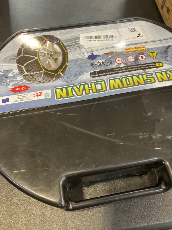 Photo 1 of Auto Tightening Snow Chains Tire Chains For Cars Suv Pickup Trucks - Auto Tightening 1 Min Quick Fit AND Easy Installation, Reusable Universal Emergency Traction Snow Chains - Set of 2?HKN130?