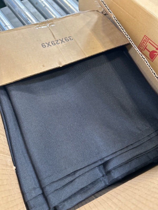 View 2 of HolidayIdeas Outdoor Curtains for Patio Waterproof, 4 Panels - 54 x 120 Inch - Privacy Protection & Light Filtering Curtains Black Grommet Outside Curtains for Porch, Gazebo, Pergola, Backyard