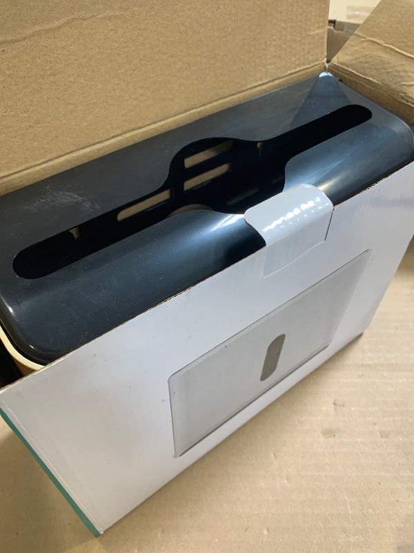 Photo 1 of Adhesive Paper Towel Holder for Bathroom: Multifold/Trifold/C Fold Paper Towel Dispenser for Compact Commercial Toilet, Restaurant