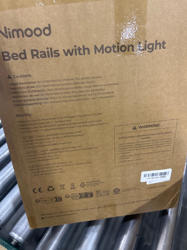 Photo 1 of NIMOOD C5 Pro Bed Rails for Elderly Adults Safety - Foldable Bed Assist Rail with Adjustable Height, Bed Cane with Non-Slip Wider Handrail