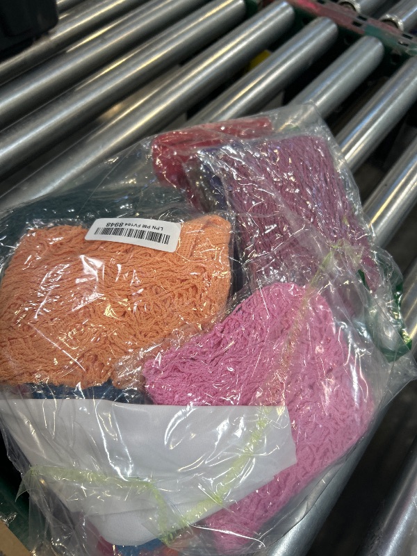 Photo 1 of Shappy 16 Pcs Reusable Grocery Bags Mesh Produce Bags Washable Cotton Mesh Tote with Handles for Fruit Vegetable Shopping Storage Market(Multicolor)