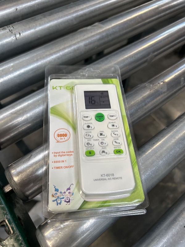 Photo 1 of Universal AC Remote Control - 6000 in 1 LCD A/C Conditioning Controller for Multiple Brands Including Mitsubishi, Toshiba, Hitachi, Fujitsu, Daewoo, LG, Samsung, Electrolux, Sanyo, and AUX