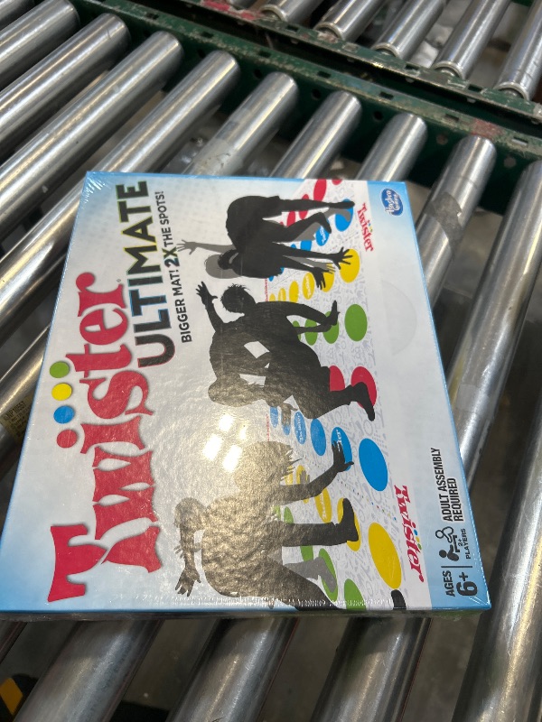 Photo 1 of Hasbro Gaming Twister Ultimate: Bigger Mat, More Colored Spots, Family, Kids Party Game Age 6+; Compatible with Alexa (Amazon Exclusive)