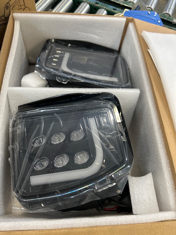 Photo 1 of DRFG LED Fog Lights with Daytime Running Lights Compatible for Dodge Ram 1500 Pickup 2013 2014 2015 2016 2017 2018 Truck Fog Light Assembly Driving Fog lamps