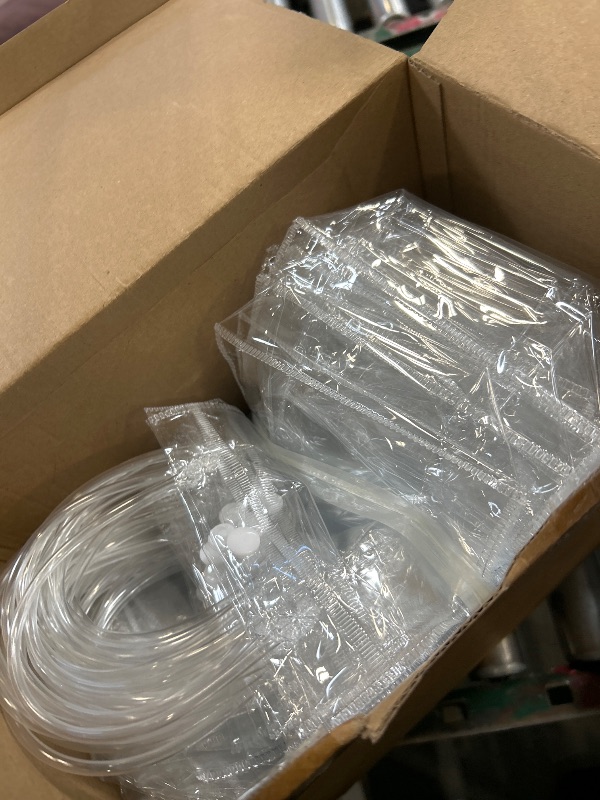 View 2 of Abbylike 200 Pcs Clear Plastic Gift Bags with Handles 5.9x6.3x2.8 Inch, Bulk Transparent PVC Small Shopping Tote Bags Reusable with Button for Mother's Day Wedding Party Favors Boutique Merchandise
