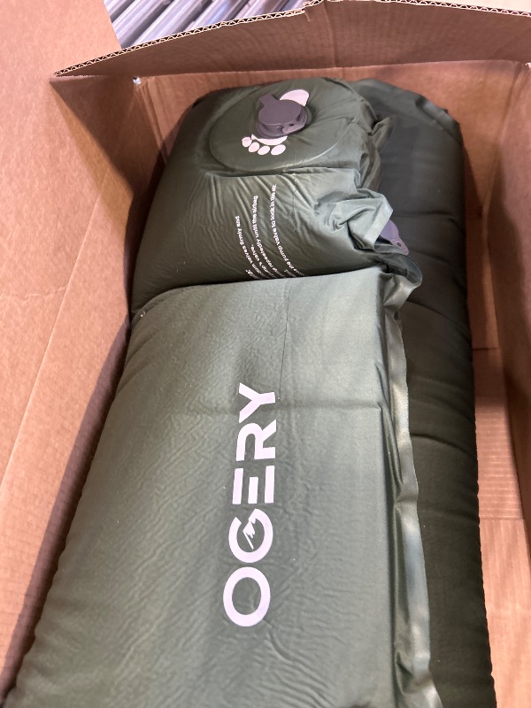 Photo 1 of OGERY Self-Inflating Sleeping Pad with Built-in Foot Pump, 3" Memory Camping Mattress Pad, Quiet & 9.5 R-Value Insulated Sleeping Mat Camping Essential Gear for Car Tent Camping