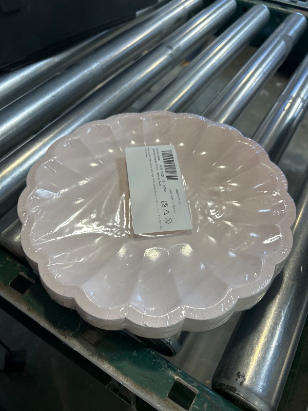 Photo 1 of 30 Pcs Pink Paper Plates 9.5 In Pink Plates Disposable Heavy Duty(350gms) Mothers Day Plate Scalloped Party Plate with Shell Edge for Wedding Mother's Day Birthday Bridal Shower Girl Baby Shower