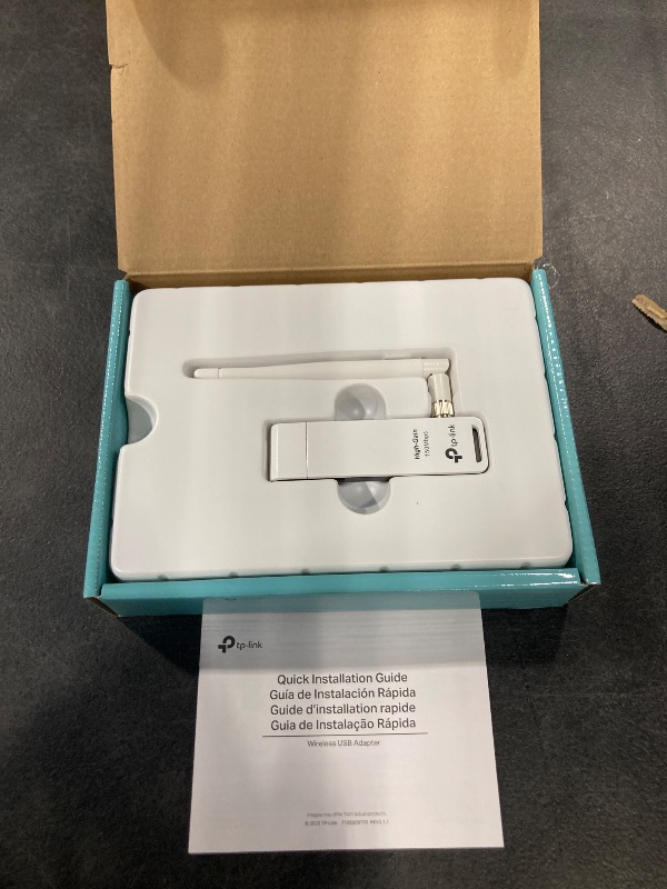 Photo 1 of Tp-Link TL-WN722N IEEE 802.11n (draft) USB - Wi-Fi Adapter. WIRELESS LITE N ADAPTER 150M USB HIGH GAIN 1DETACHABLE ANTENNA WL-AP. 150 Mbps - External