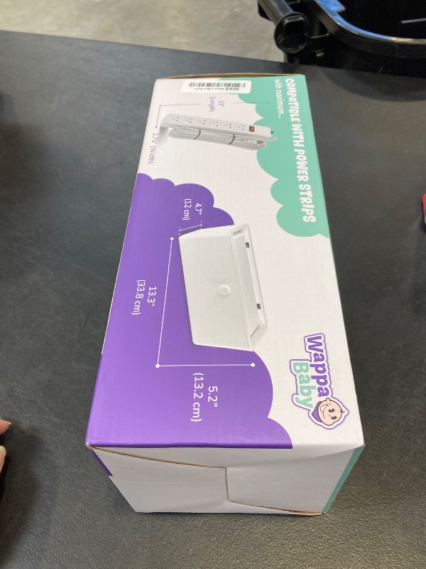 Photo 1 of Power Strip Cover Box - Effectively Baby Proofs Power Strip with Patented Dual Lock. Convenient Side Openings for Cords & Cables. Protects Small Hands & Fingers