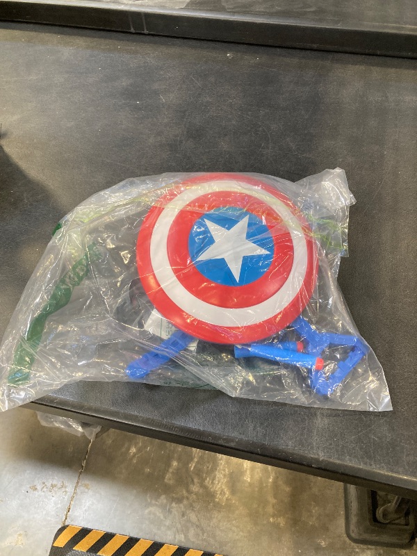 Photo 1 of Marvel Mech Strike Mechasaurs Captain America Redwing Blaster, NERF Blaster with 3 Darts, Role Play Super Hero Toys for Kids Ages 5 and Up
