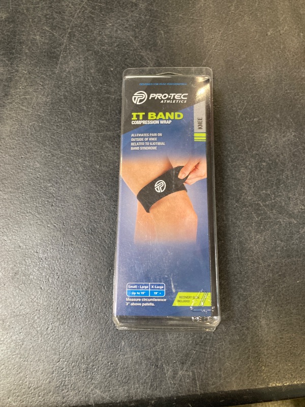 Photo 1 of Pro-Tec Athletics IT Band Compression Wrap, Knee Brace, Compression Wraps, Knee Strain, Knee and Outside of Knee Support, Iliotibial Band Syndrome, Adjustable, Men & Women, Working Out
