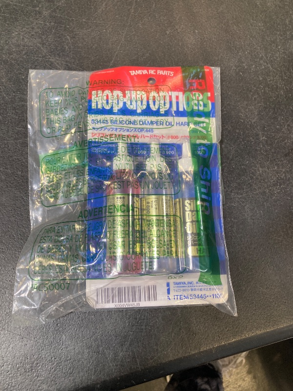 Photo 1 of Tamiya Hop-Up Options No.445 OP.445 Silicone Damper Oil Hard Set (#800, #900, #1000) 53445
