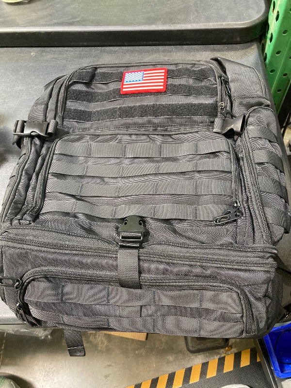 Photo 1 of BERTASCHE Lunch Backpack for Men, 15.6 Inch Laptop Backpack for Work College Travel Camping Tactical Molle Daypack, Black