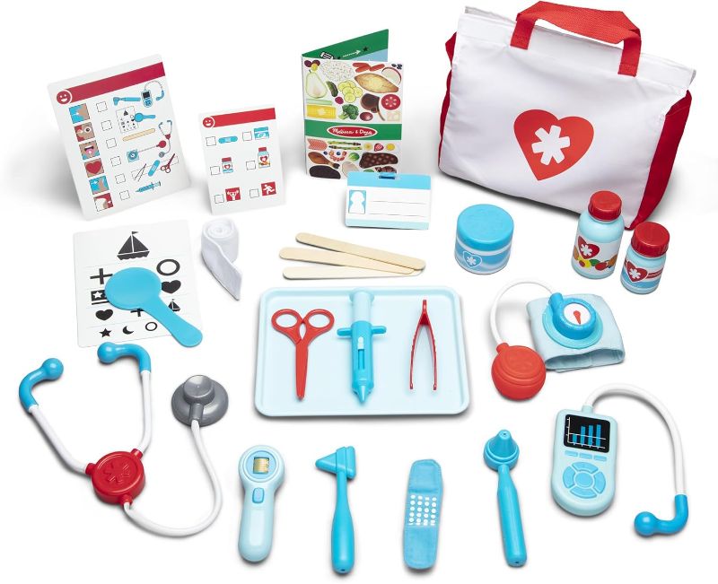 Photo 1 of Melissa & Doug Get Well Doctor Kit, 25-Piece Toddler Doctor Play Set, Realistic Pretend Play Toys & Accessories, Preschool Toys for Girls & Boys Ages 3+