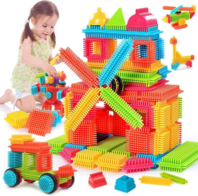 Photo 1 of Teytoy 100 Pcs Bristle Shape Building Blocks Toy Set for toddlers Kids