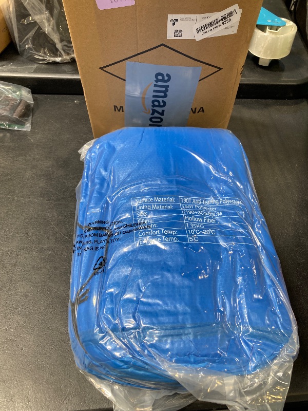 Photo 1 of blue sleeping bag