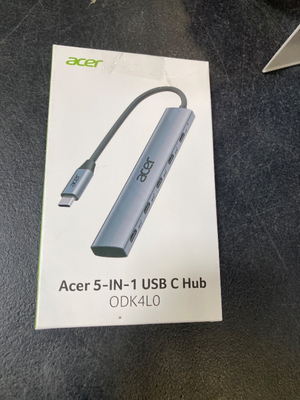 View 2 of Acer 10 Gbps USB C Hub, USBC Splitter with 4*USB C 3.2 and 100W PD Port, Fast Transfer Type-C Multiport Adapter Compatible with MacBook Pro/M2/M1, iPad, Surface Pro, XPS?No Video Output?