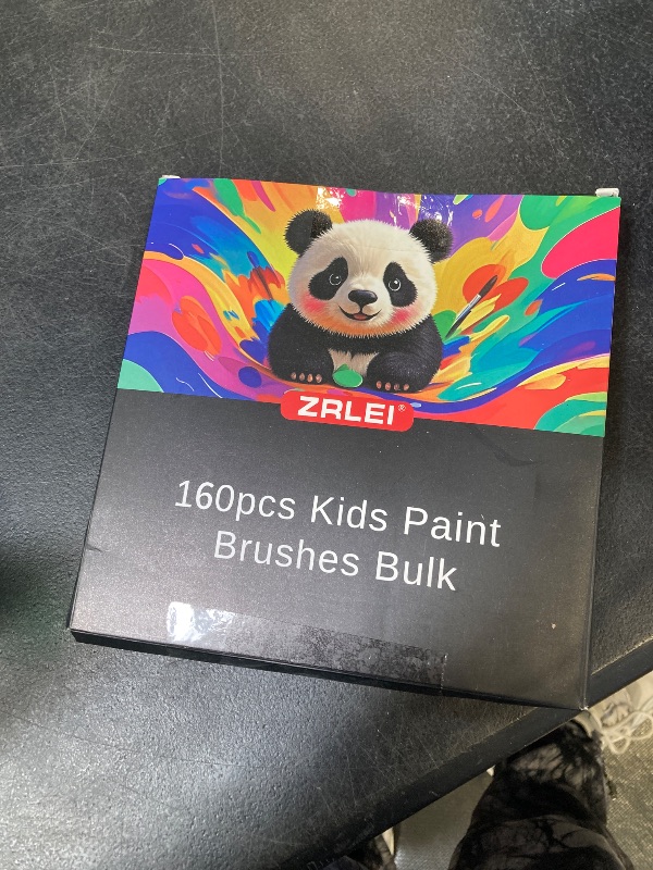 Photo 1 of ZRLEI Small Paint Brushes Bulk, 160 Pcs Flat Tip Round Acrylic Paint Brushes for Kids Classroom Acrylic Watercolor Canvas Face Painting Touch Up