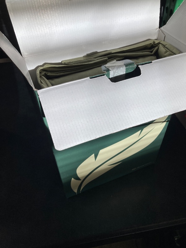 View 2 of Ashton Sheets 100% Organic Cotton Sheets Full Size - 4 PC Organic Cotton Full Size Percale Weave Sheet Set, Soft, Cooling, Crisp & Breathable, 16" Deep Pocket Hotel Quality Bedding Set - Sage Green