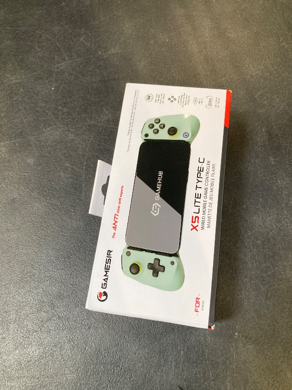 Photo 1 of GameSir X5 Lite Mobile Gaming Controller for Android, iPhone 15/iPhone 16 Series, iPad Mini 7(USB-C), Type-C Phone Controller with Hall Effect Sticks, Turbo Function for Call Of Duty, Genshin Impact, Minecraft, Plug and Play Gamepad(Wasabi)