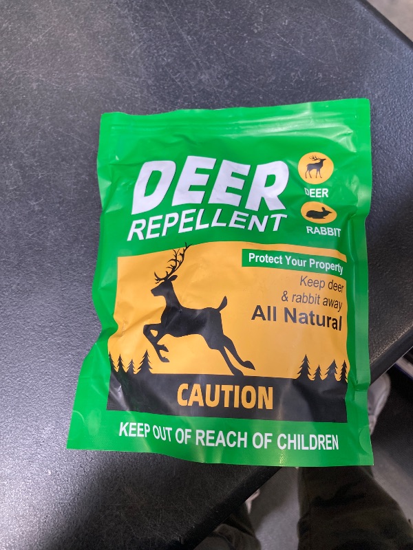 Photo 1 of PRBSOQ Deer Repellent for Plants, Rabbit Repellent Outdoor, Deer and Rabbit Repellent for Plants, Garden, Trees, Safe for People, Pets and Plants, Lasts Up to 60 Days - 12 Packs