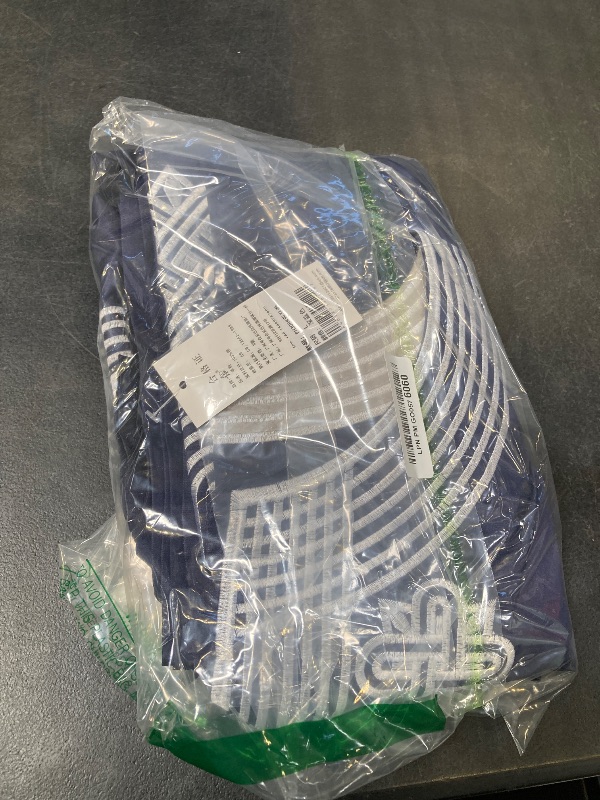 View 2 of HD African Apparel Agbada Clothing Embroidery Dashiki Shirts and Pants African Men Outfits 3 Pieces, Blue L