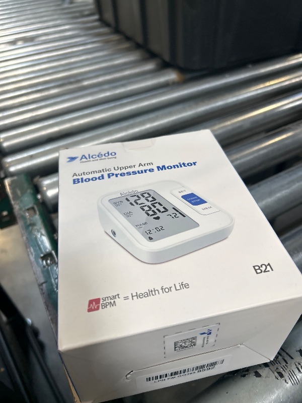 Photo 1 of Alcedo Blood Pressure Monitor for Home Use, Automatic Digital BP Machine with Large Cuff for Upper Arm, LCD Screen, 2x120 Memory, Talking Function