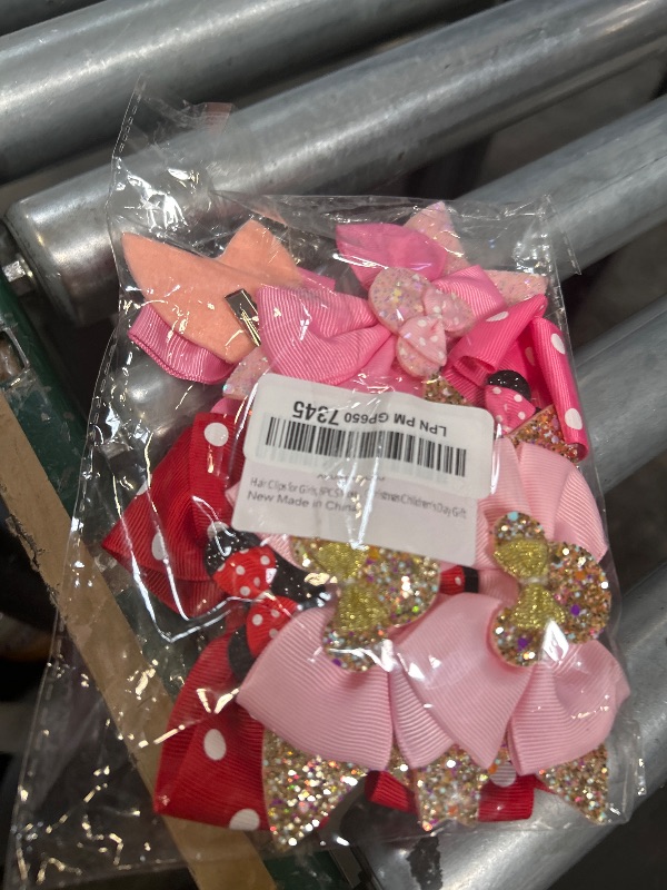 Photo 1 of Hair Clips for Girls, 8 pcs Hair Bows, Cute Hair Clips Kids Barrettes Girls' Hair Accessories for Birthday Christmas Children's Day Gift