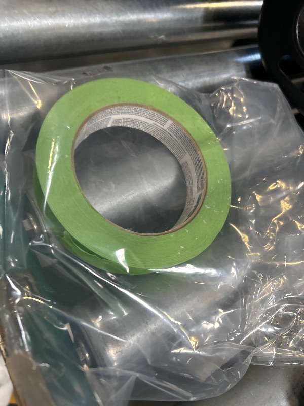 Photo 1 of FrogTape Multi-Surface Painters Tape with PAINTBLOCK, 1 Inch Wide (0.94 In. x 60 Yds), Medium Adhesion, Green, 1 Roll (1358463)
