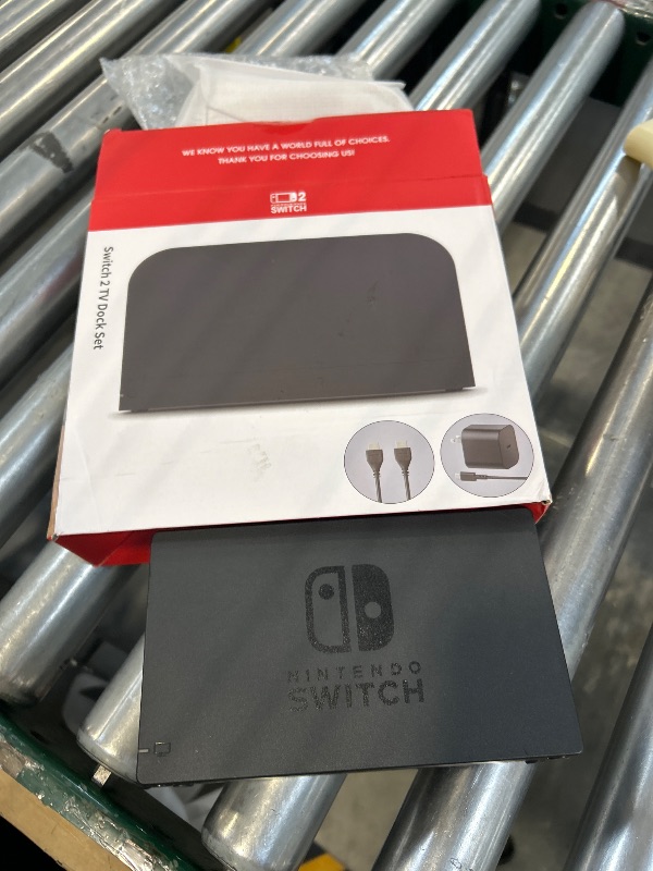 Photo 1 of TV Dock Station for Switch 2 - Replacement TV Base Docking Station Set with Upgraded IC Module, Charger, HDMI Cable for Switch 2 Console