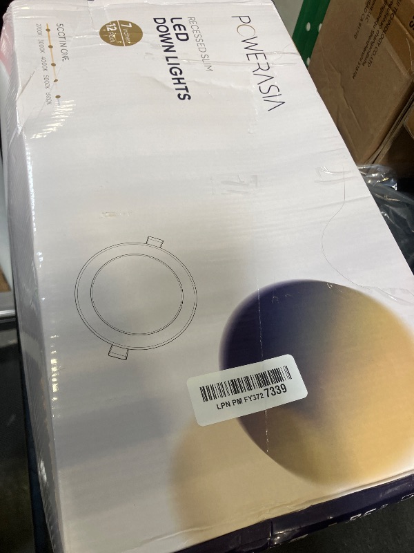 Photo 1 of 12 Pack Recessed Lighting 7 Inch with Junction Box, 5CCT 7 Inch LED Recessed Lights Dimmable 2700K/3000K/4000K/5000K/6000K, 16W 1300lm Ultra Thin Recessed Lighting - ETL and Energy Star Certified