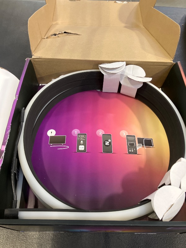 Photo 1 of Philips Hue Play Gradient 65" Smart TV Light Strip, Flowing Color-Changing LED Strip Lights, Multicolor TV Backlight Sync with Music and Gaming, Requires Bridge & Sync Box, Control with App and Voice