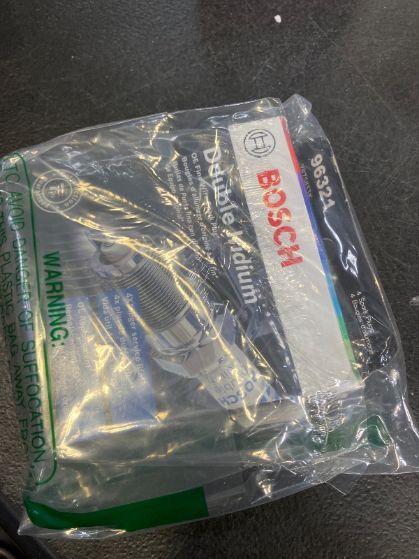 Photo 1 of BOSCH 96321 OE Fine Wire Double Iridium Spark Plug - Advanced Original Equipment Technology with 4X Life - Pack of 4