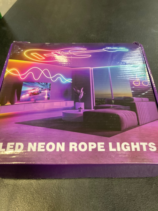 Photo 1 of segrass 100ft LED neon Lights with Remote APP Control IP65 Waterproof Flexible Neon LED Strip Lights 24v RGB LED neon Rope Lights for Bedroom Room Outdoors Decor?2 Rolls of 50ft