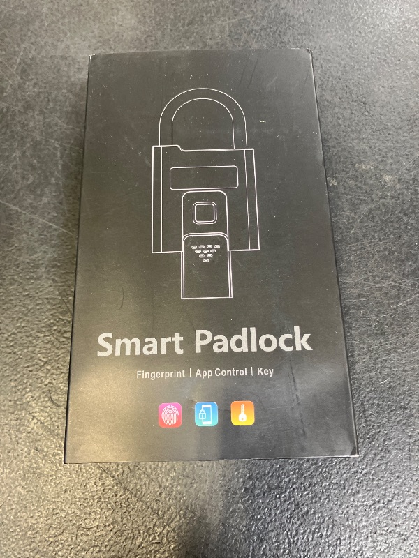 Photo 1 of eLinkSmart Fingerprint Padlock with Key Backup, Heavy Duty Weatherproof Bluetooth Biometric Keyless Electronic Digital Smart Pad Lock for Gate Outdoor Fence Storage Locker Pool Shed