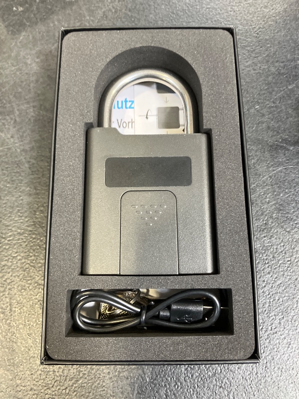 Photo 1 of eLinkSmart Fingerprint Padlock with Key Backup, Heavy Duty Weatherproof Bluetooth Biometric Keyless Electronic Digital Smart Pad Lock for Gate Outdoor Fence Storage Locker Pool Shed