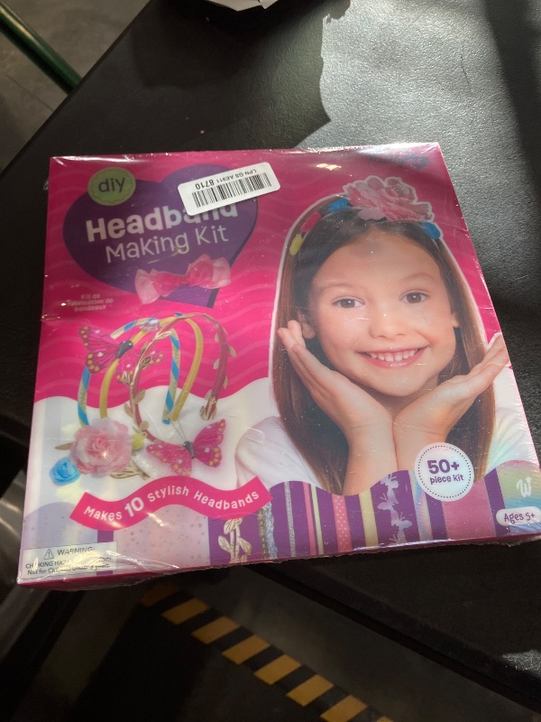 Photo 1 of Pretty Me Headband Making Kit for Girls - Arts & Crafts Easter Gift - Make Your Own Fashion Headbands for Kids - DIY Hair Accessories - Gift for Ages 5-12 Year Old Girl - Little Kids Art & Craft Gifts