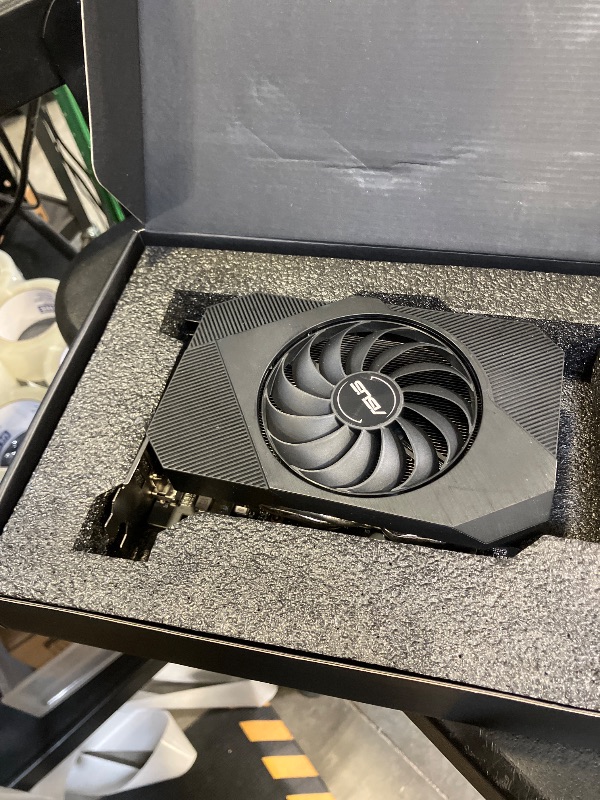 Photo 1 of ASUS Phoenix NVIDIA GeForce RTX 3060 V2 Gaming Graphics Card- PCIe 4.0, 12GB GDDR6, HDMI, DisplayPort 1.4a, Axial-tech Fan Design, Protective Backplate, Dual ball fan bearings, Auto-Extreme (Renewed)